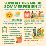 Vorbereitung auf die Sommerferien: Tipps und Ideen